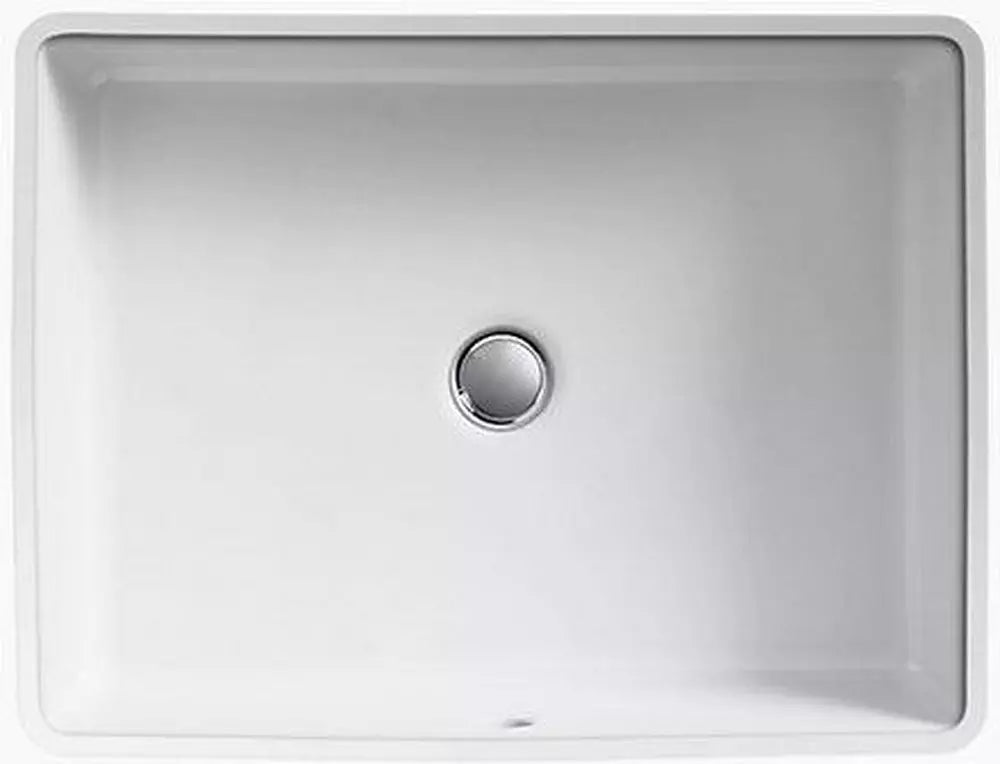 KOHLER Verticyl 19-13/16 in. Undermount Rectangular Vitreous China Bathroom Sink in White