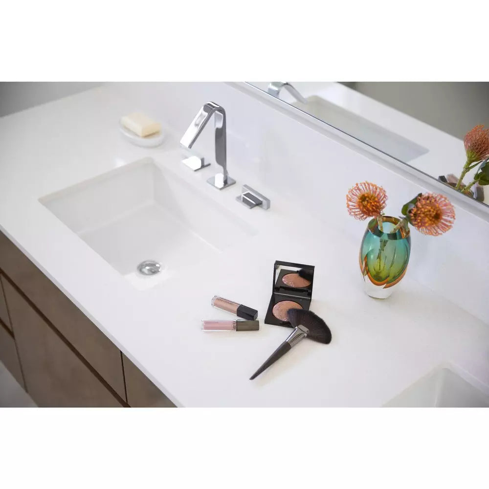KOHLER Verticyl 19-13/16 in. Undermount Rectangular Vitreous China Bathroom Sink in White