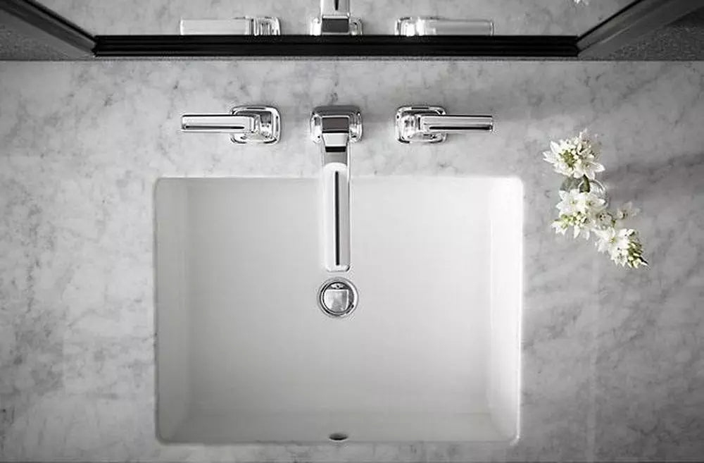 KOHLER Verticyl 19-13/16 in. Undermount Rectangular Vitreous China Bathroom Sink in White