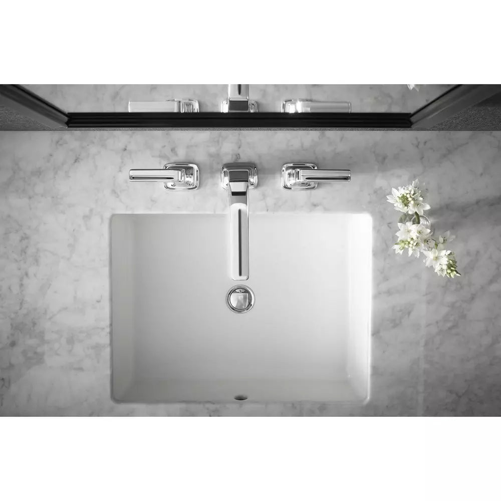 KOHLER Verticyl 19-13/16 in. Undermount Rectangular Vitreous China Bathroom Sink in White