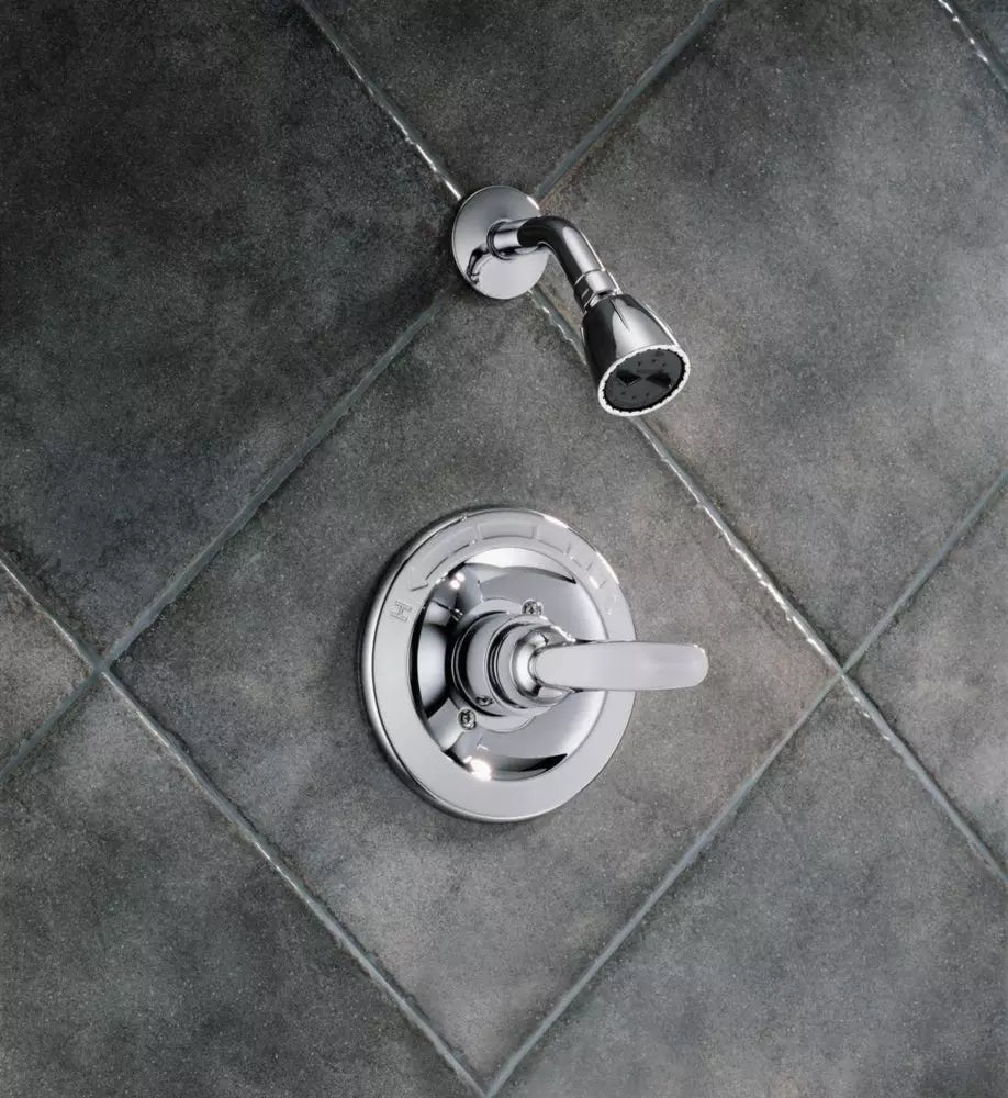 Shower Arm + Flange - DELTA FAUCET CO - One Handle Single Function Shower Faucet in Brilliance® Stainless (Trim Only)