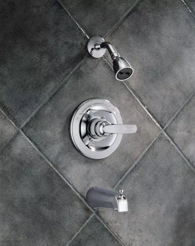 Delta Faucet Foundations One Handle Single Function Bathtub & Shower Faucet in Chrome (Trim Only)