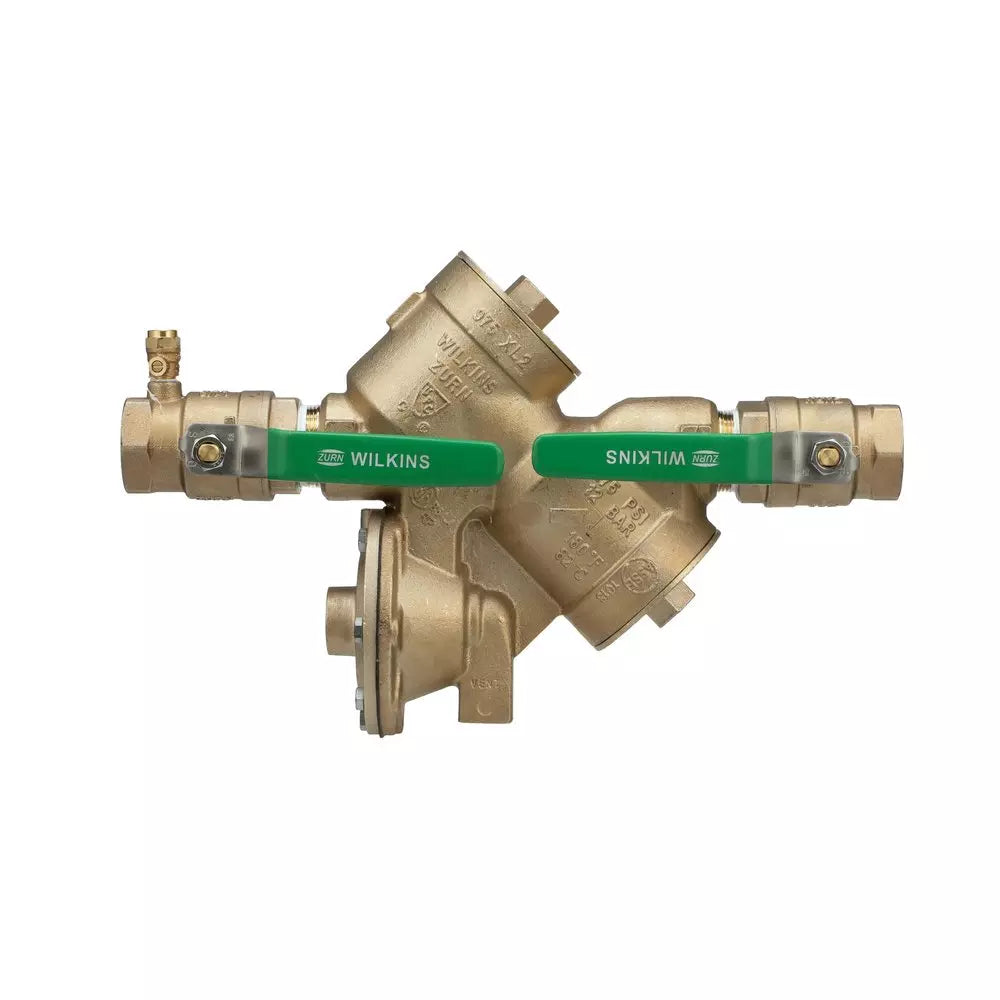 Backflow Device - WILKINS REGULATOR - 1-1/2 in Bronze FPT Reduced Pressure Principle Assembly with Quarter-Turn Ball Valves