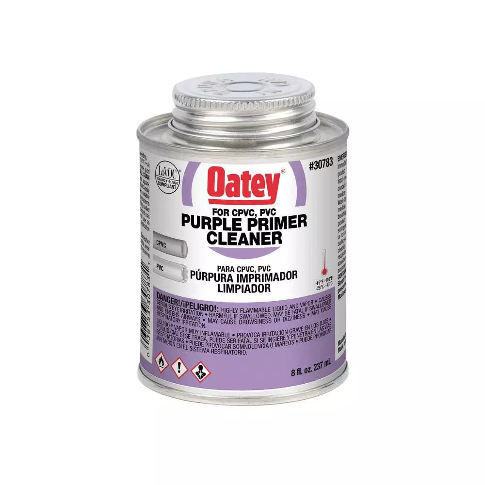 Oatey 8 oz.PVC Purple Primer Cleaner