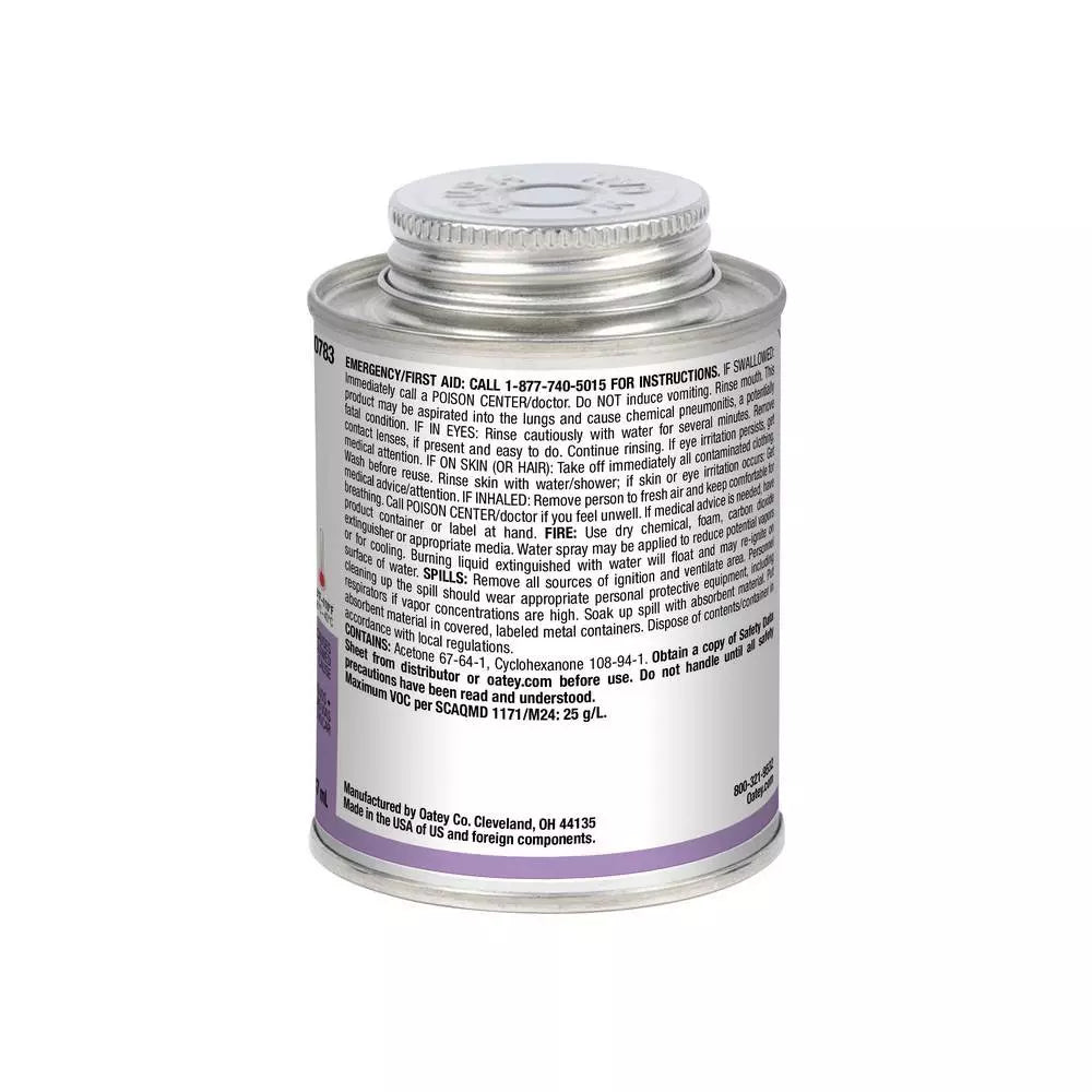 Oatey 8 oz.PVC Purple Primer Cleaner