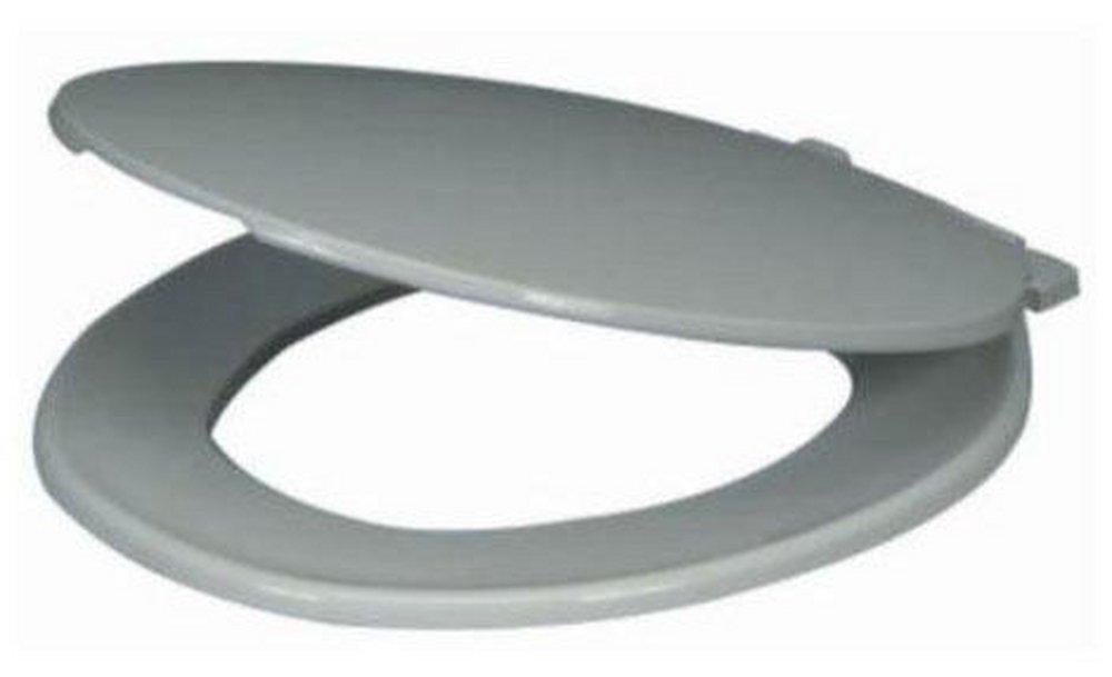 Toilet Seat - PROFLO - Round Closed Front Plastic Toilet Seat with Cover in White