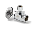 Angle Stop Valve - MCGUIRE MANUFACTURING - 1/2 x 3/8 in. IPS x OD Tube Wheel Angle Supply Stop Valve in Chrome Plated