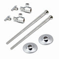 Toilet Supply Line - MCGUIRE MANUFACTURING - Sink 1/2 in x 3/8 in. x 2-1/4 in. Supply Kit in Chrome Plated