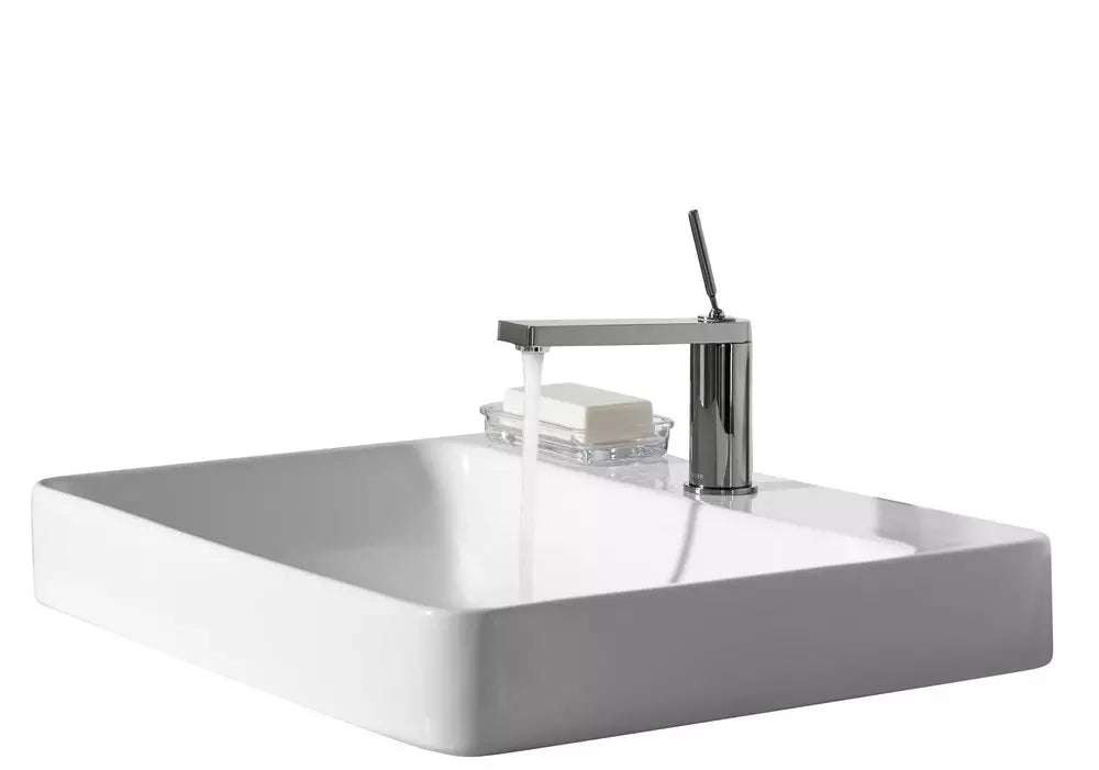 KOHLER Vox 23 in. Drop-in or Vessel Mount Rectangular Vitreous China Bathroom Sink in White