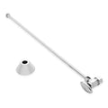 Signature Hardware 5/8 x 3/8 x 20 in. Angle Supply Kit for Toilets in Chrome
