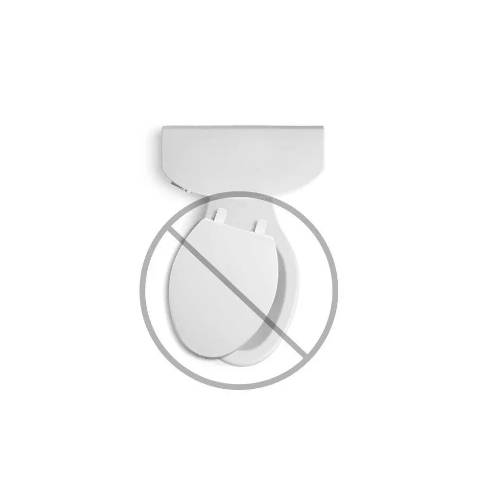 KOHLER Brevia Quick-Release Elongated Closed Front Toilet Seat in White