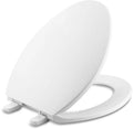 KOHLER Brevia Quick-Release Elongated Closed Front Toilet Seat in White