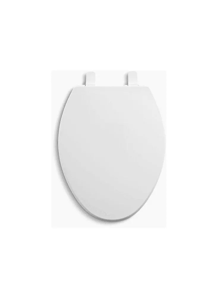 KOHLER Brevia Quick-Release Elongated Closed Front Toilet Seat in White