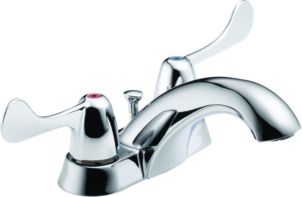 Bathroom Faucet - DELTA FAUCET CO - Two Handle Centerset Bathroom Sink Faucet in Chrome