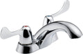 Bathroom Faucet - DELTA FAUCET CO - Two Handle Centerset Bathroom Sink Faucet in Chrome