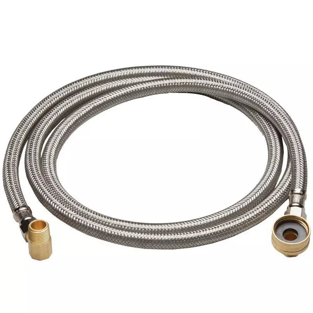 PROFLO 3/8 in. Compression x 3/8 in. Compression x 60 in. Braided Stainless Dishwasher Flexible Water Connecto