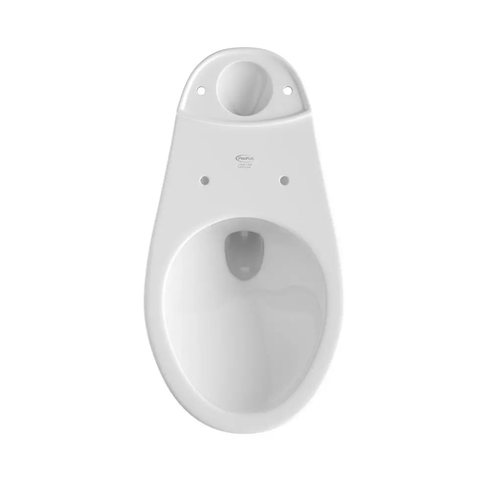 PROFLO Calhoun Standard Height Elongated Toilet Bowl in White