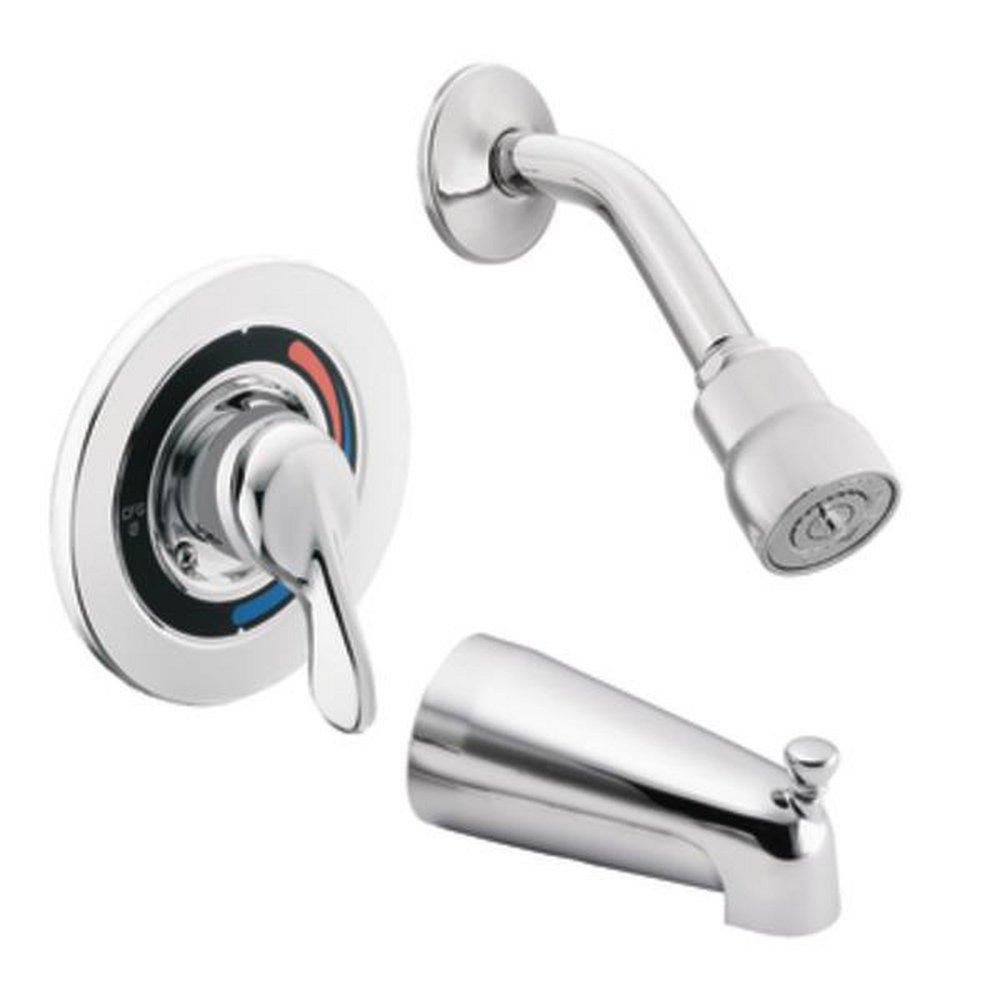 Tub Spout - MOEN - CLEVELAND - Single Handle Bathtub & Shower Faucet in Chrome (Trim Only)