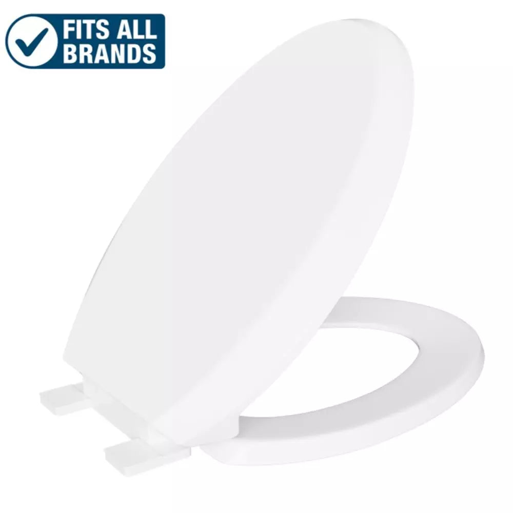 PROFLO Crisson Elongated Slow Close Toilet Seat with Easy Clean White