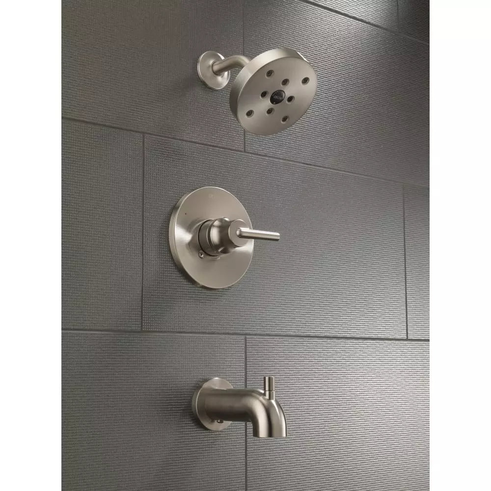 Delta Faucet Trinsic One Handle Single Function Bathtub & Shower Faucet in Brilliance Champagne Bronze (Trim O