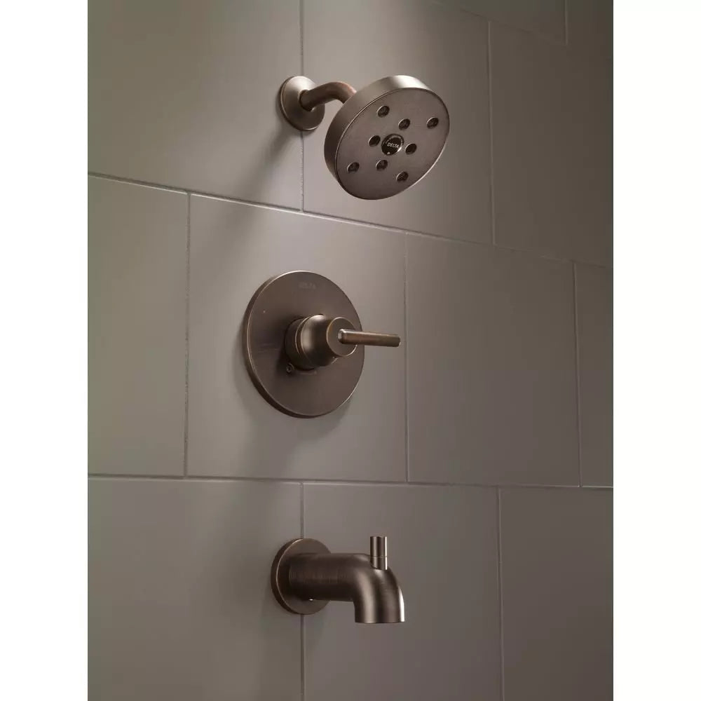 Delta Faucet Trinsic One Handle Single Function Bathtub & Shower Faucet in Brilliance Champagne Bronze (Trim O