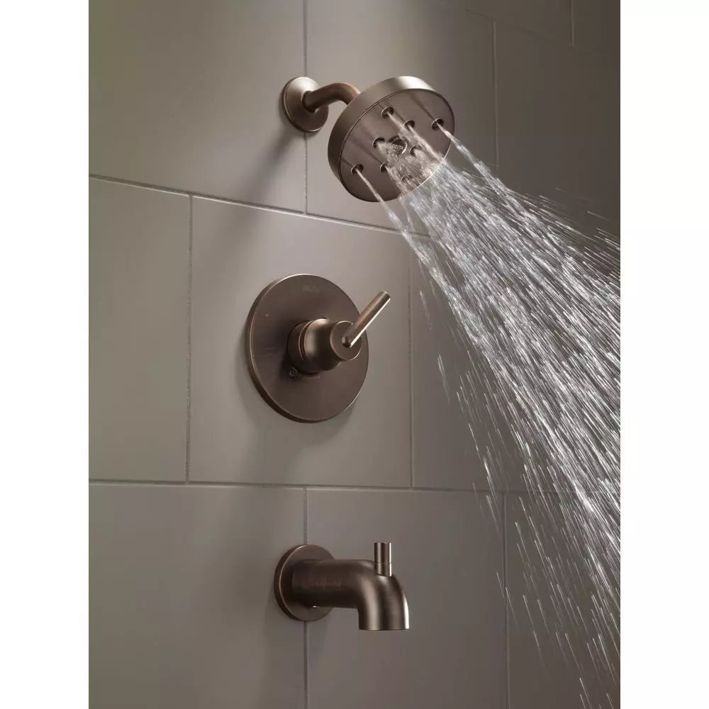 Delta Faucet Trinsic One Handle Single Function Bathtub & Shower Faucet in Brilliance Champagne Bronze (Trim O