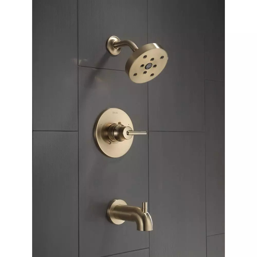 Delta Faucet Trinsic One Handle Single Function Bathtub & Shower Faucet in Brilliance Champagne Bronze (Trim O