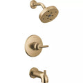 Delta Faucet Trinsic One Handle Single Function Bathtub & Shower Faucet in Brilliance Champagne Bronze (Trim O