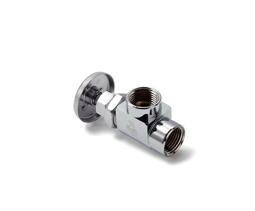 Angle Stop Valve - MCGUIRE MANUFACTURING - 1/2 in. IPS Wheel Angle Supply Stop Valve in Chrome Plated