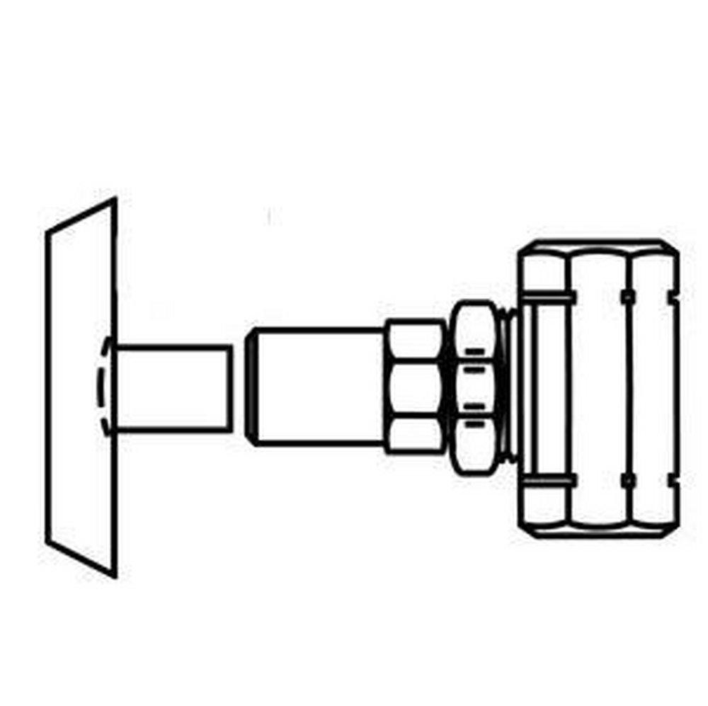 Angle Stop Valve - MCGUIRE MANUFACTURING - 1/2 in Loose Key Handle Straight Supply Stop Valve in Polished Chrome