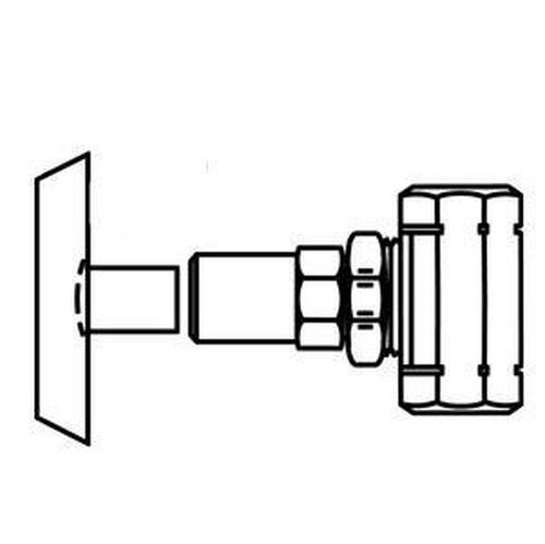 Angle Stop Valve - MCGUIRE MANUFACTURING - 1/2 in Loose Key Handle Straight Supply Stop Valve in Polished Chrome