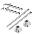 Toilet Supply Line - MCGUIRE MANUFACTURING - Sink 1/2 in x 3/8 in. x 7 in. Supply Kit in Chrome Plated