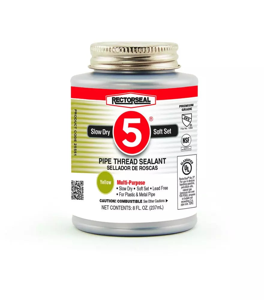 Rectorseal No. 5 8 oz. PVC Yellow Pipe Joint Compound