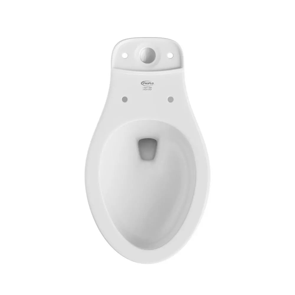 PROFLO Jerritt Comfort Height Elongated Toilet Bowl in White