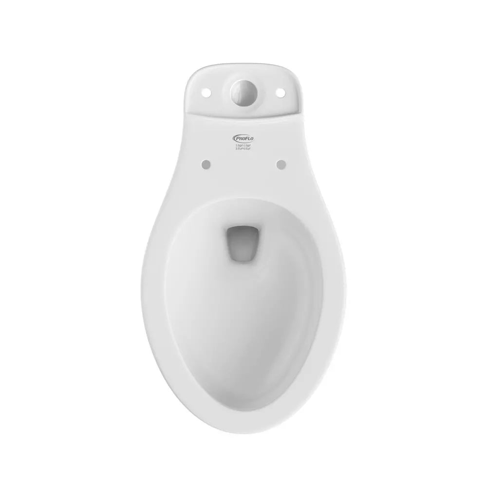 PROFLO Jerritt Standard Height Elongated Toilet Bowl in White