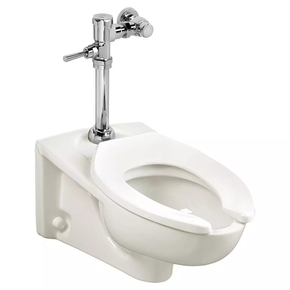 American Standard Afwall Elongated Wall Mount Toilet with Top Spud in White