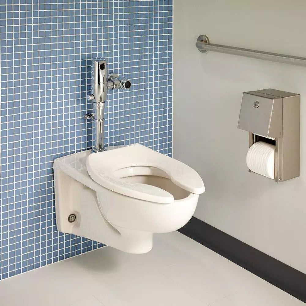 American Standard Afwall Elongated Wall Mount Toilet with Top Spud in White