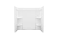 Sterling Ensemble Medley 60 x 32 x 56-1/4 in. Tub & Shower Wall Set in White