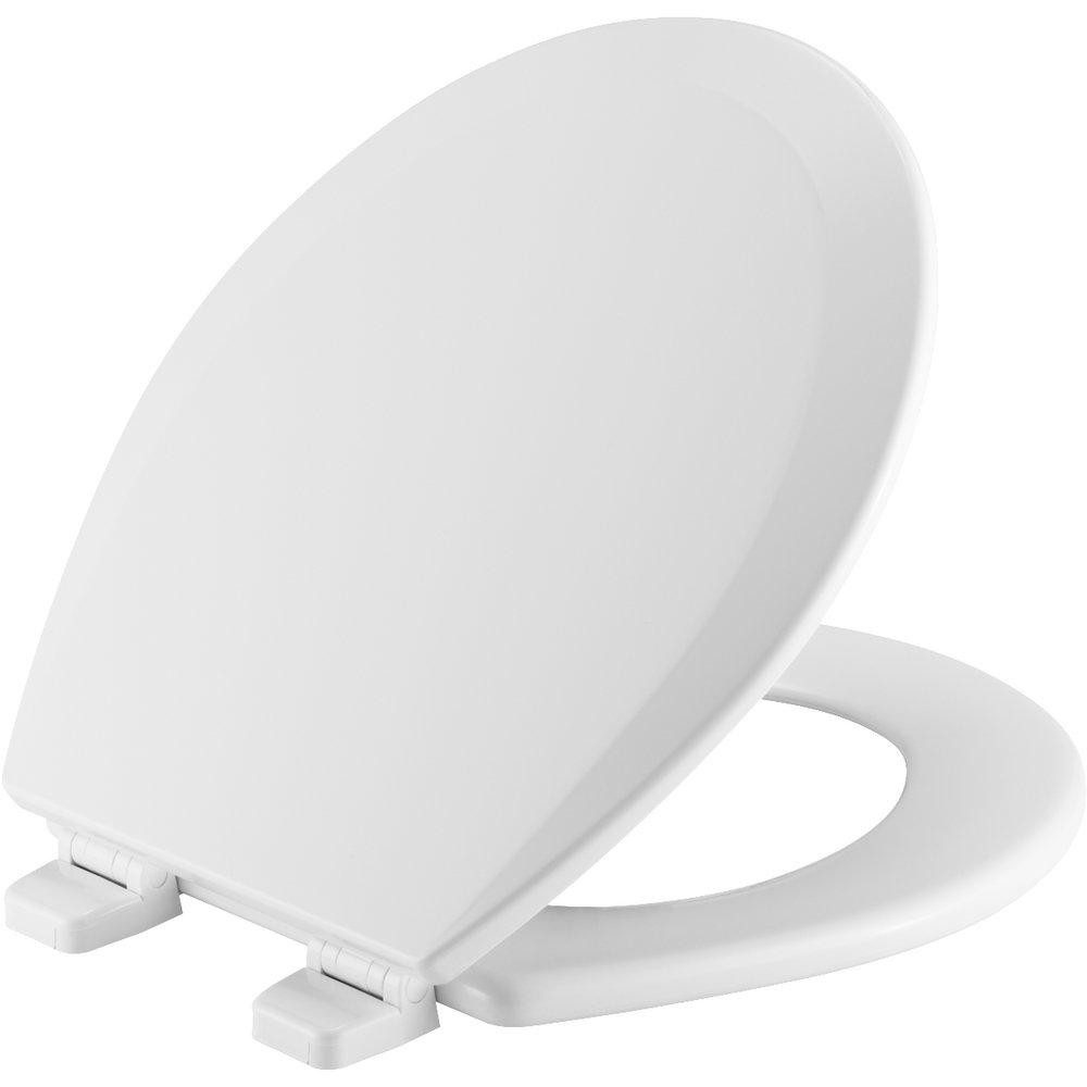 Toilet Seat - BEMIS MFG CO - Round Closed Front Toilet Seat with Cover in White