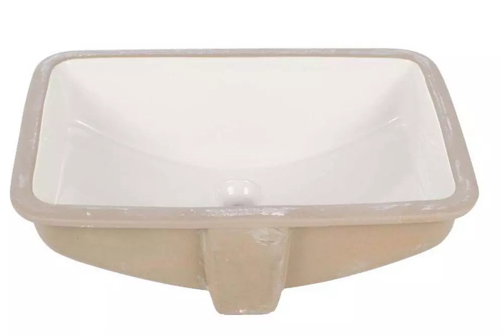 PROFLO Norris 21 in. Undermount Rectangular Vitreous China Bathroom Sink in White
