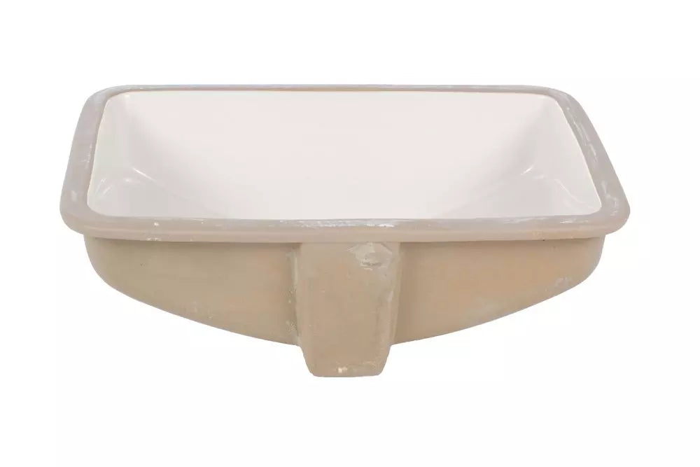 PROFLO Norris 21 in. Undermount Rectangular Vitreous China Bathroom Sink in White