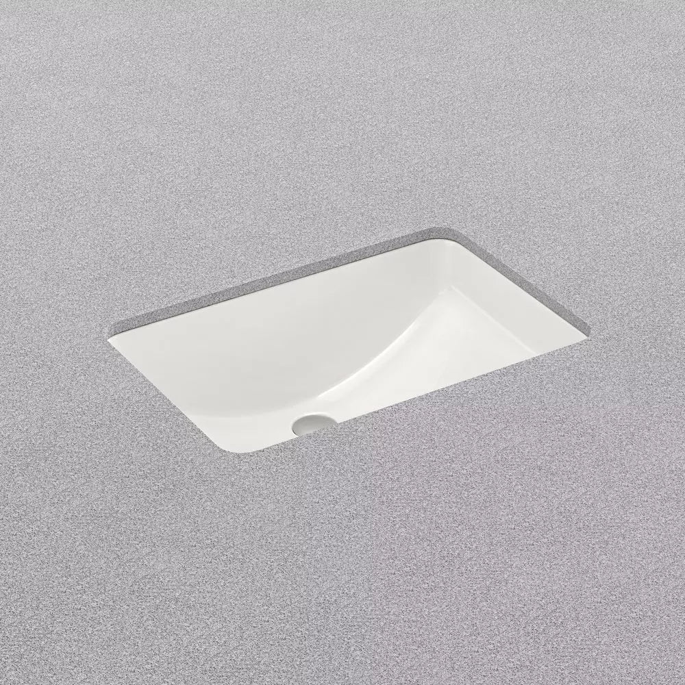 PROFLO Norris 21 in. Undermount Rectangular Vitreous China Bathroom Sink in White