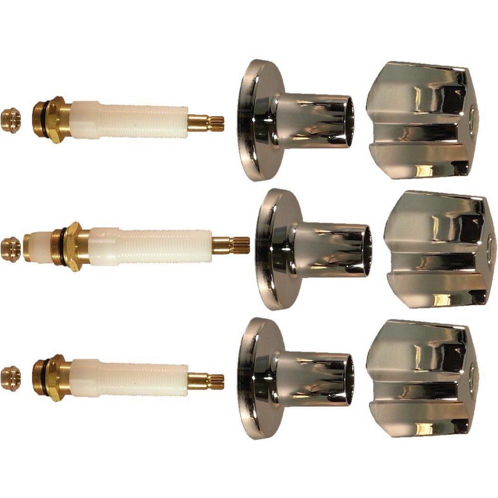 Faucet Handle - @LINCOLN PRODUCTS - Metal Handle Kit in Polished Chrome