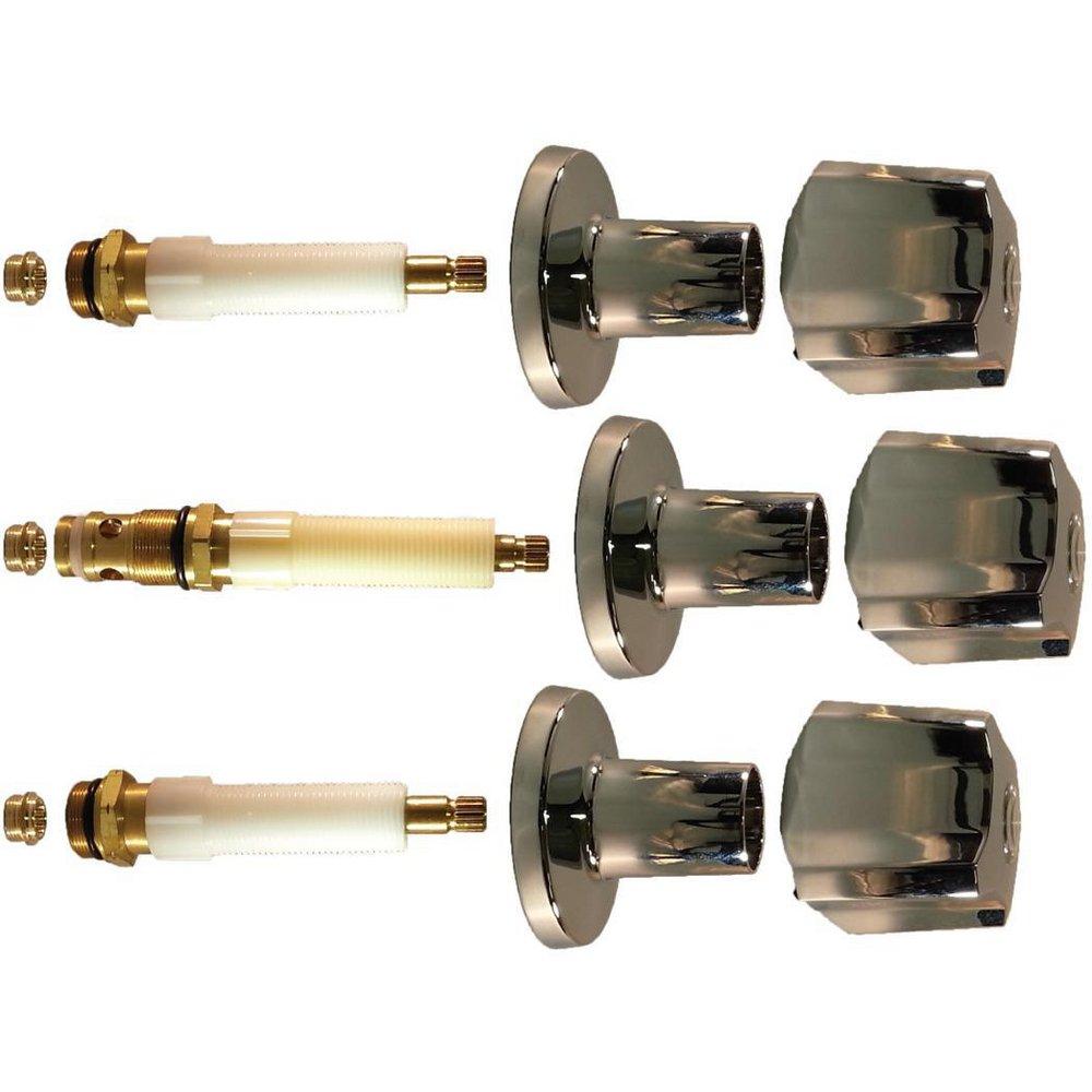 Faucet Handle - @LINCOLN PRODUCTS - Metal Handle Kit in Polished Chrome