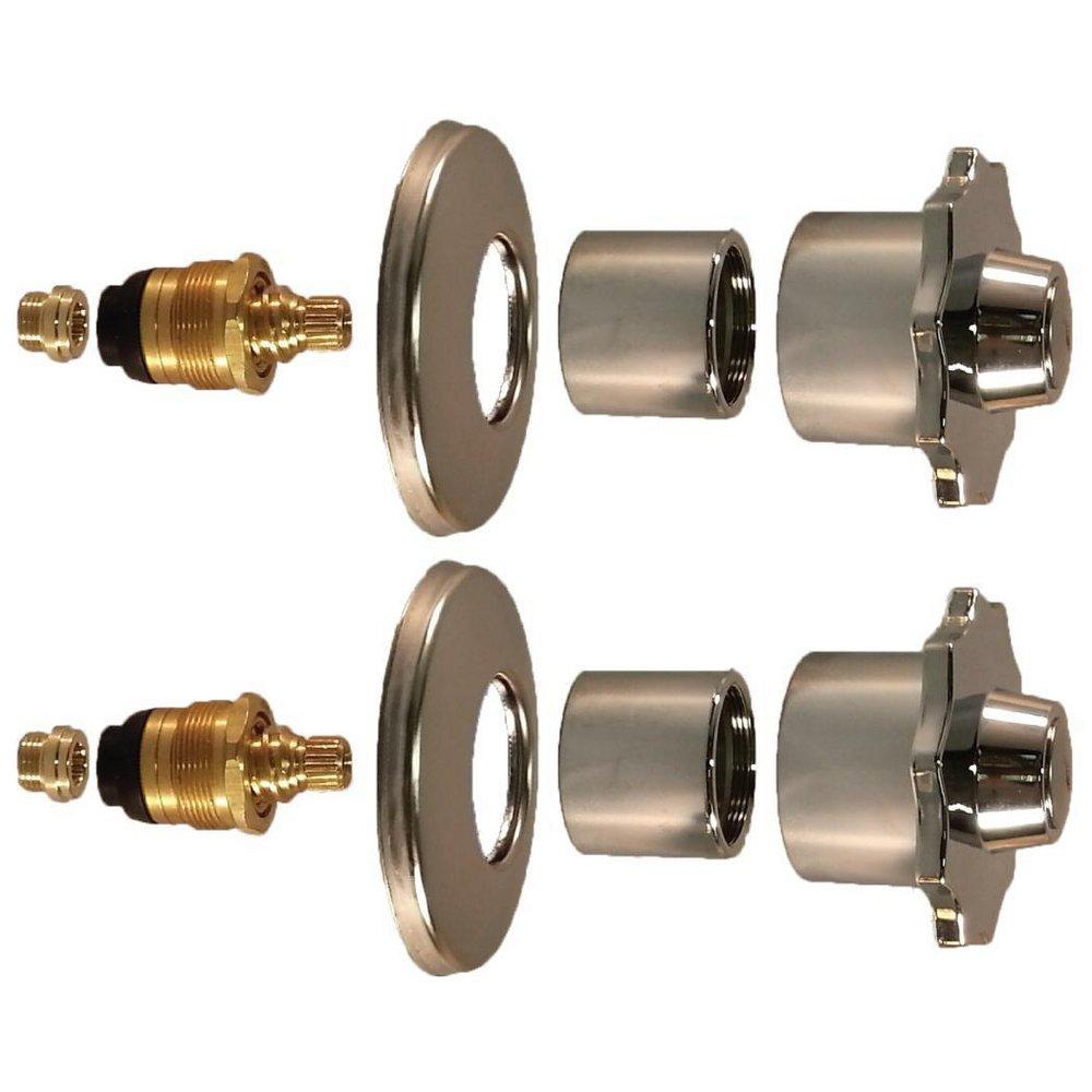 Faucet Handle - @LINCOLN PRODUCTS - Metal Knob Handle Kit in Polished Chrome