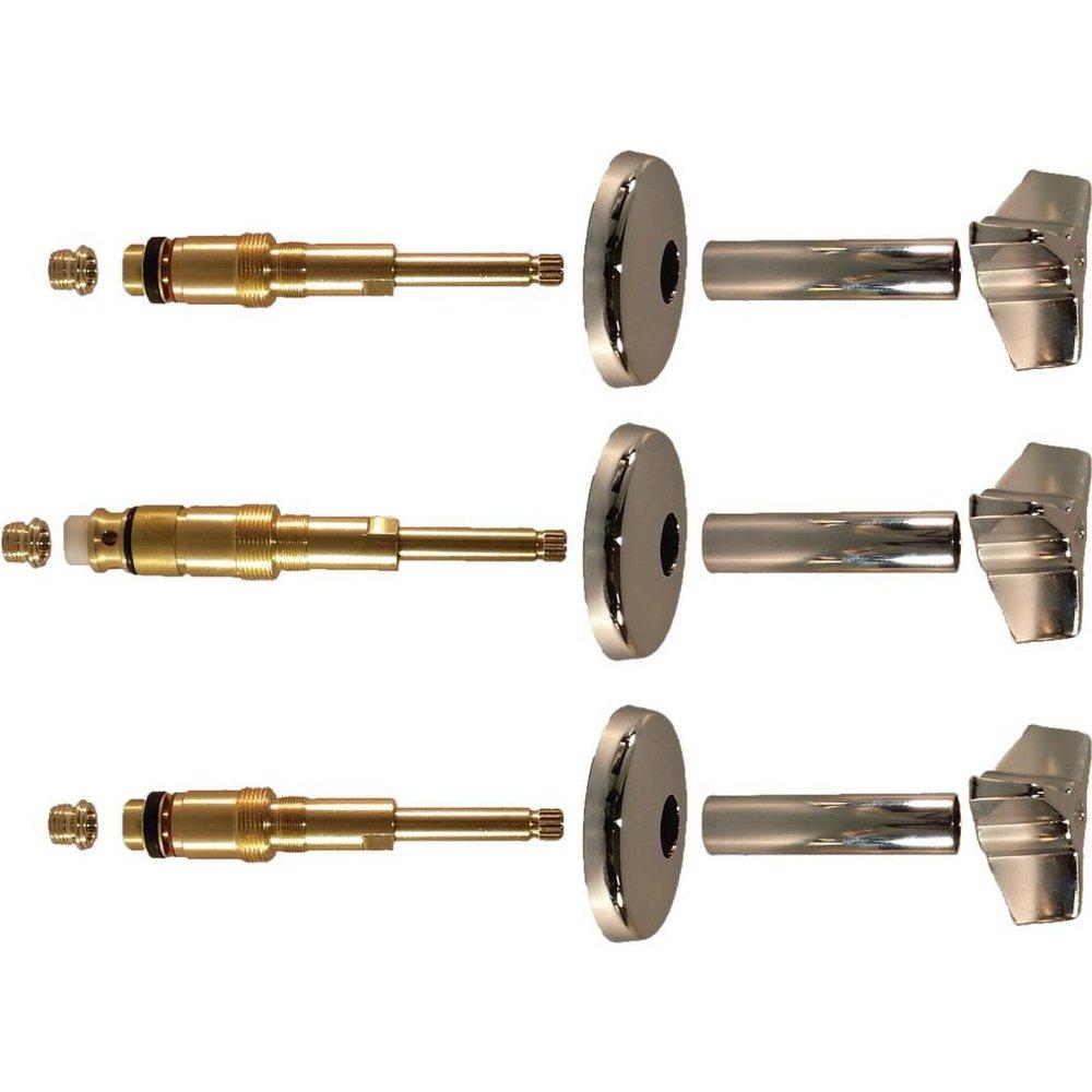 Faucet Handle - @LINCOLN PRODUCTS - Metal Cross Handle Kit in Polished Chrome