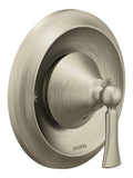 Tub Spout - MOEN INC - Single Handle Pressure Balancing Valve Trim in Brushed Nickel