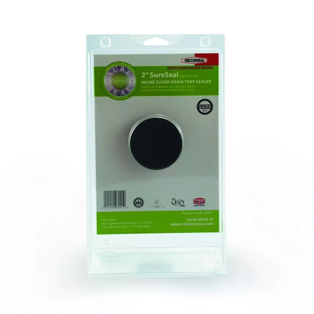Rectorseal SureSeal 2 in. Slip Joint Plastic and Rubber Inline Floor Drain Trap Sealer