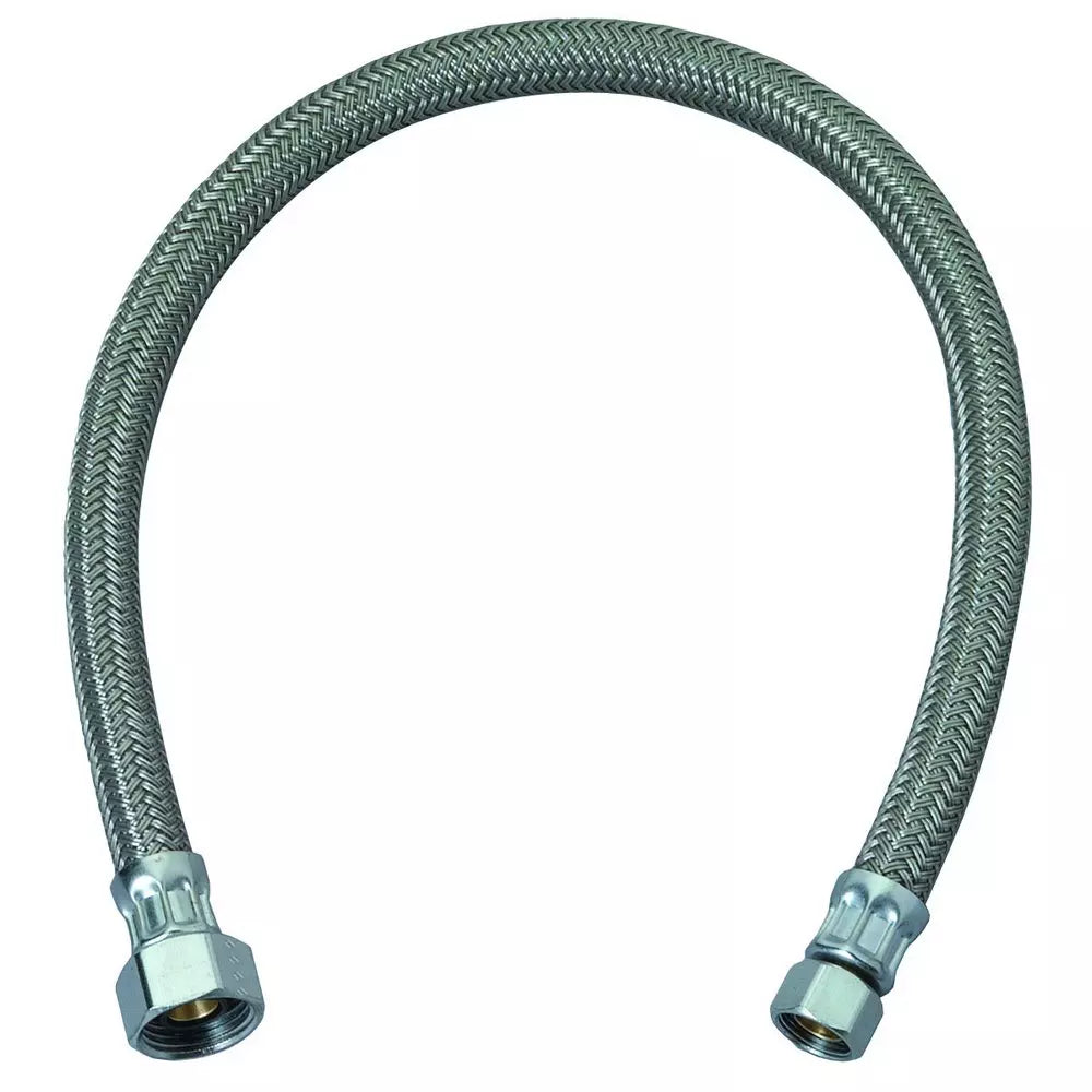 BrassCraft Speedi Plumb PLUS 3/8 x 1/2 x 20 in. Braided PVC Sink Flexible Water Connector
