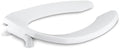 Toilet Seat - KOHLER CO - Elongated Open Front Toilet Seat in White with Antimicrobial Agent
